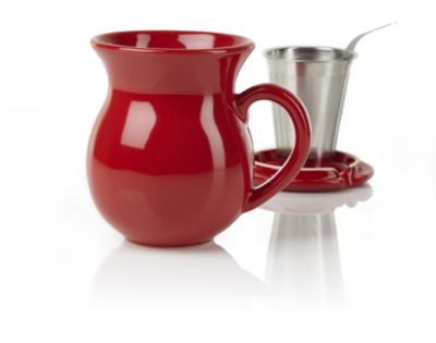 Curve Red Infuser Mug